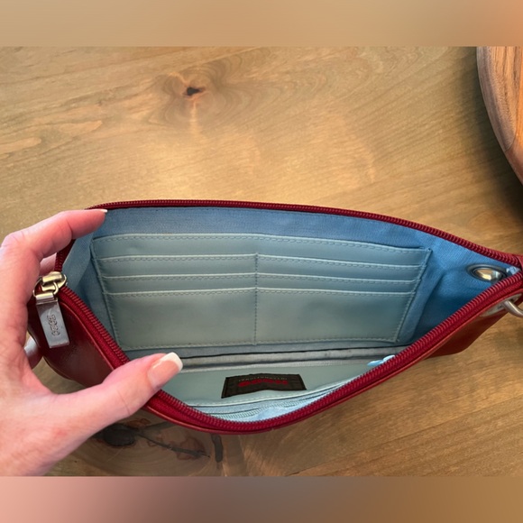 HOBO Brand Red Leather Wristlet - Picture 16 of 16